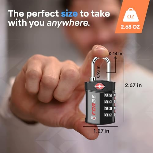 TSA Approved Travel Lock, Durable Alloy Body