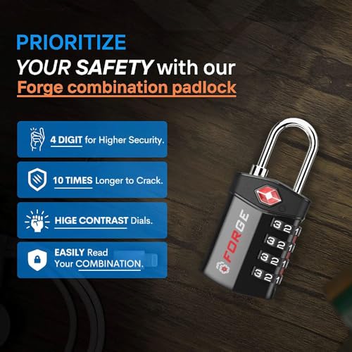 TSA Approved Travel Lock, Durable Alloy Body