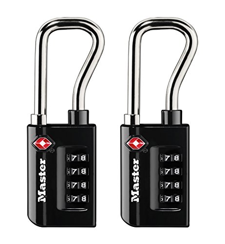 Master Lock 2-Pack TSA Approved Luggage Lock, Black