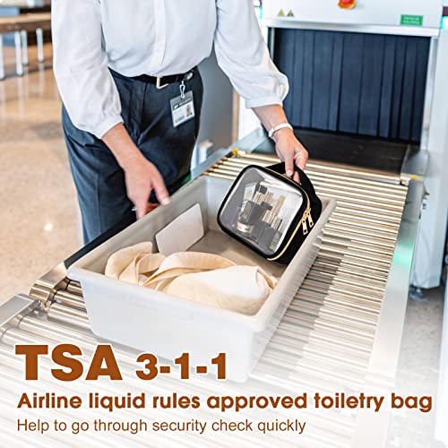 TSA Approved Clear Toiletry Bags, 3-Pack, for Travel