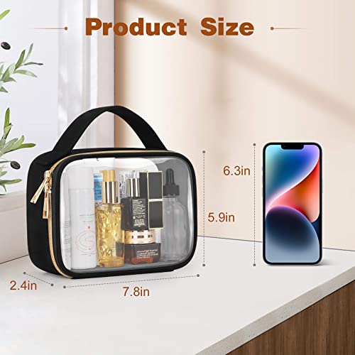 TSA Approved Clear Toiletry Bags, 3-Pack, for Travel