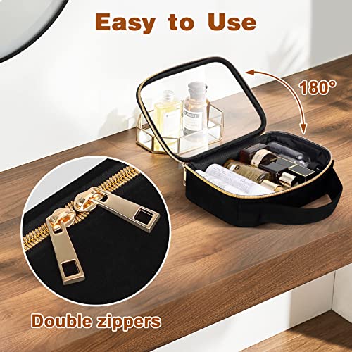 TSA Approved Clear Toiletry Bags, 3-Pack, for Travel