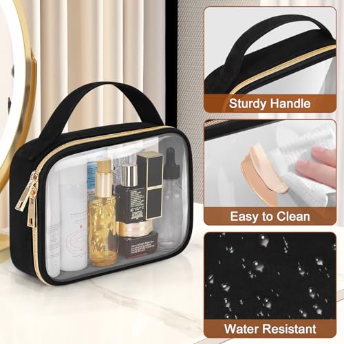 TSA Approved Clear Toiletry Bags, 3-Pack, for Travel