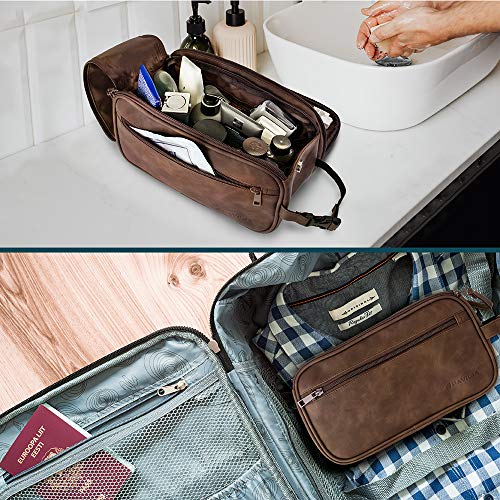 PAVILIA Men's Travel Toiletry Bag Organizer