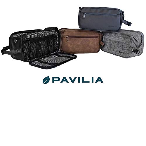 PAVILIA Men's Travel Toiletry Bag Organizer