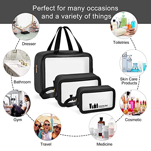 Translucent Waterproof Travel Toiletry Bag for Accessories