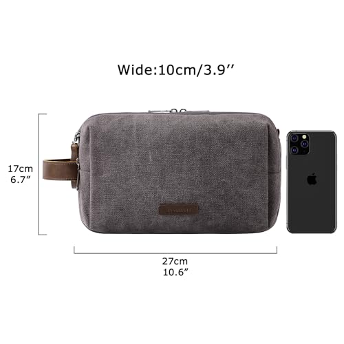 Canvas Men's Travel Toiletry Dopp Kit Bag