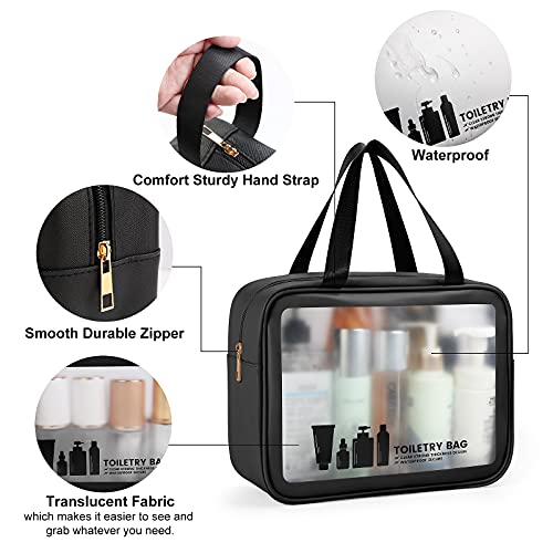 Translucent Waterproof Travel Toiletry Bag for Accessories