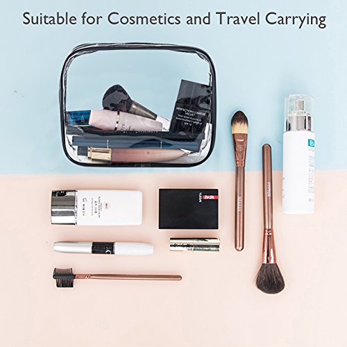 6-Piece TSA Approved Clear Makeup Bags Set