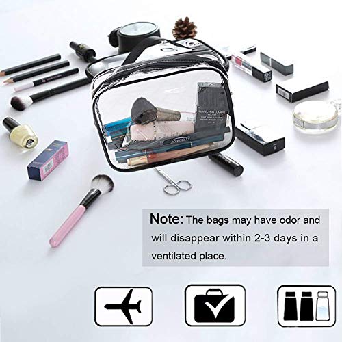 6-Piece TSA Approved Clear Makeup Bags Set