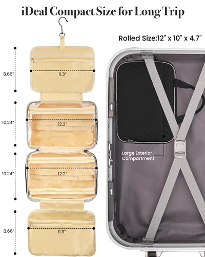 MarikaLife Hanging Travel Toiletry Bag - Black