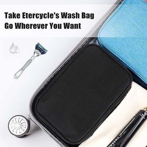 Waterproof Hanging Toiletry Bag for Travel - Black