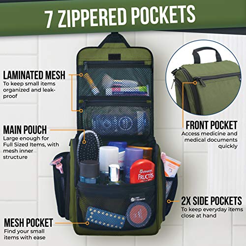 D&D Hanging Travel Toiletry Bag - Large Organizer