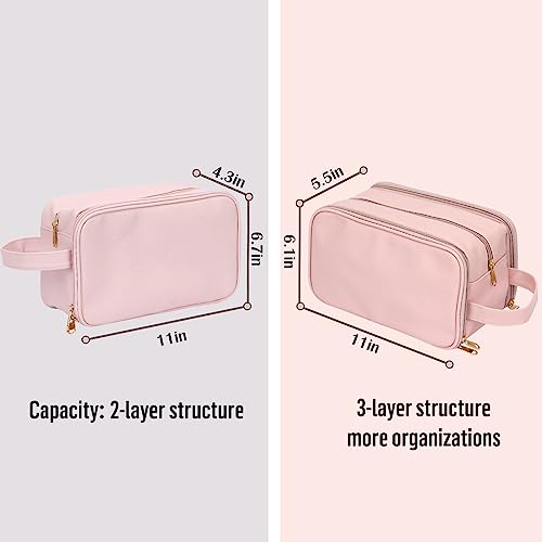 Women's Pink Fixwal Toiletry Bag, Large, Waterproof