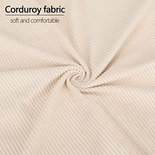 Cute Corduroy Makeup Bag for Women and Girls