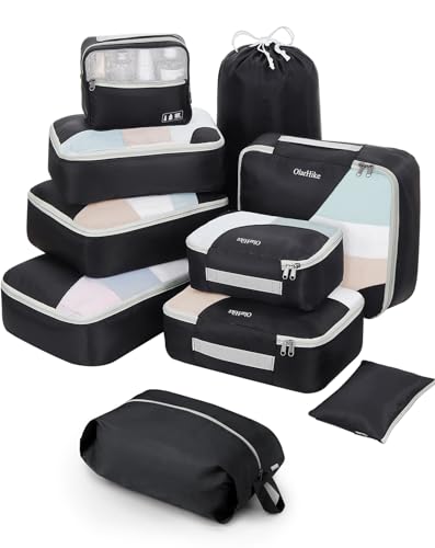 10-Piece Packing Cubes Set for Suitcases by OlarHike