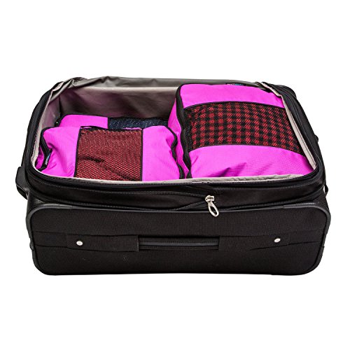 TravelWise Packing Cubes Set, Pink - 5 Pieces