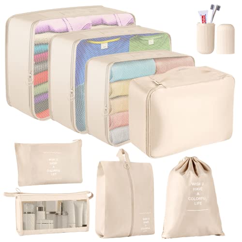 Blibly 9-Piece Suitcase Packing Cubes for Travel