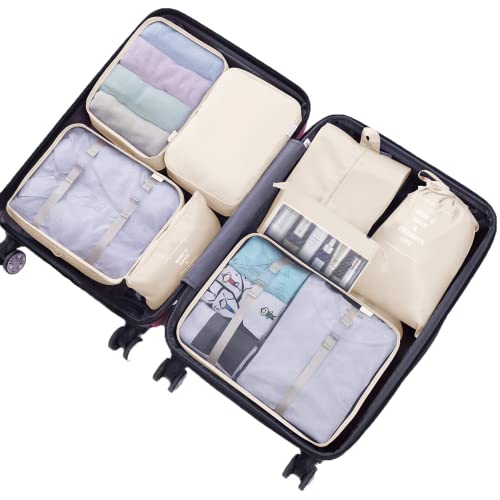 Blibly 9-Piece Suitcase Packing Cubes for Travel