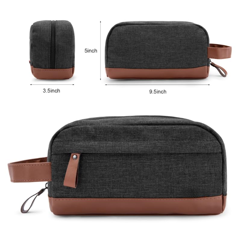 Q.ôôbitons Canvas Travel Toiletry Bag (Gray)