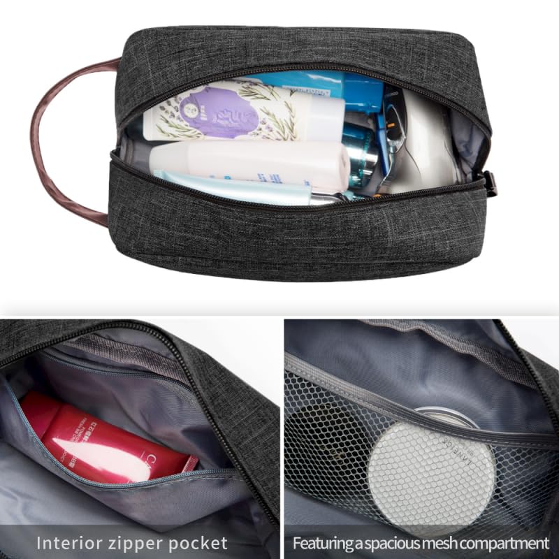 Q.ôôbitons Canvas Travel Toiletry Bag (Gray)