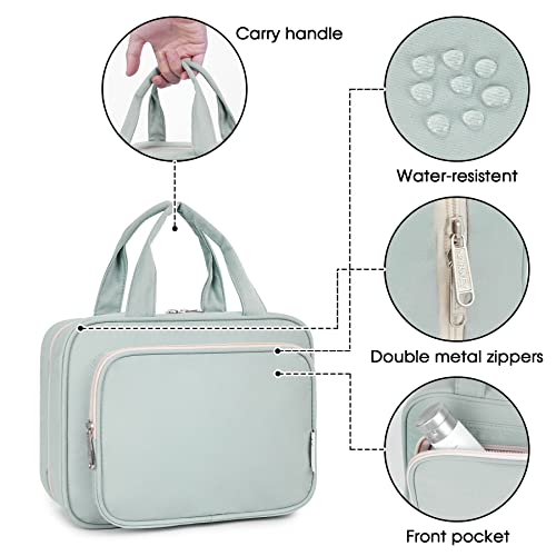 Narwey Women's Hanging Toiletry Bag with Makeup Organizer