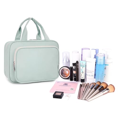 Narwey Women's Hanging Toiletry Bag with Makeup Organizer