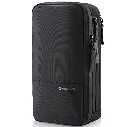 Compact Men's Toiletry Bag - Waterproof, Black