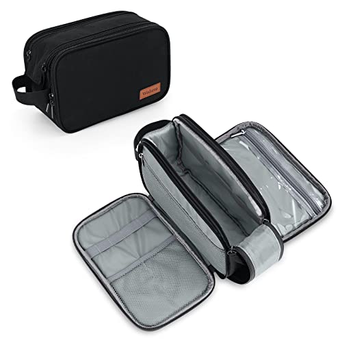 Men's Black Waterproof Travel Toiletry Bag