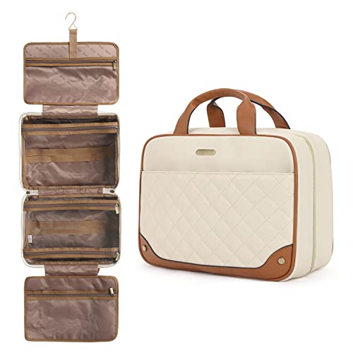 CLUCI Travel Organizer: Large Leather Toiletry Bag