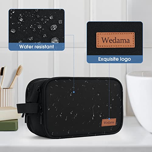 Men's Black Waterproof Travel Toiletry Bag