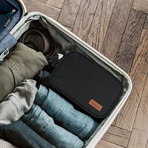 Men's Black Waterproof Travel Toiletry Bag