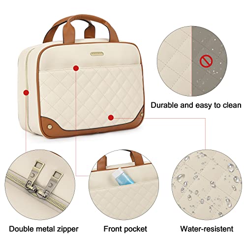 CLUCI Travel Organizer: Large Leather Toiletry Bag