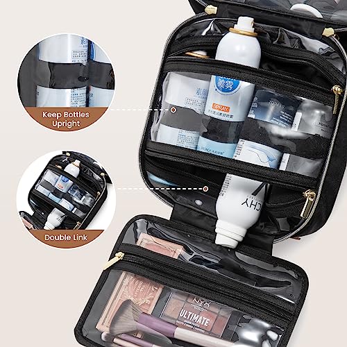 LOVEVOOK Women's Travel Toiletry Bag with Jewelry Organizer