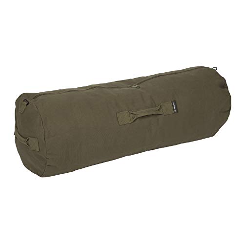 Stansport Zippered Canvas Duffel Bag - O.D. Green