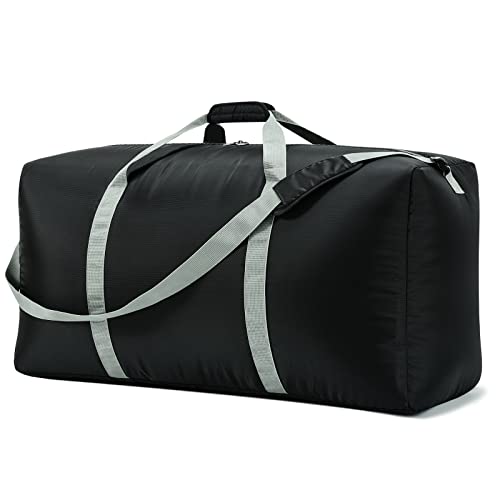 Large 105L Duffel Bag for Travel - Black