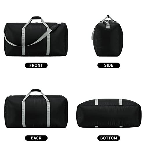 Large 105L Duffel Bag for Travel - Black