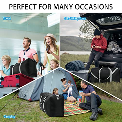 Large 105L Duffel Bag for Travel - Black