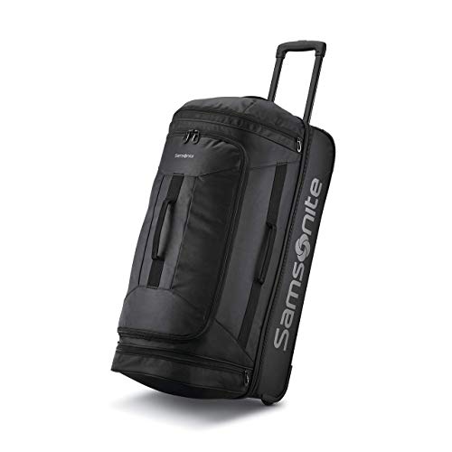 Samsonite Rolling Duffel Bag, All Black, 28-Inch