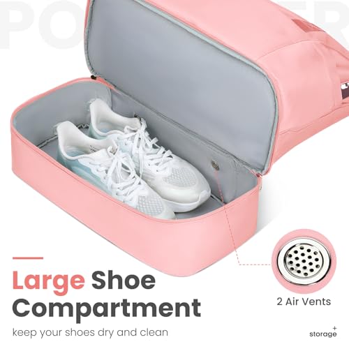 Pink Multi-functional Travel Bag with USB Charging Port