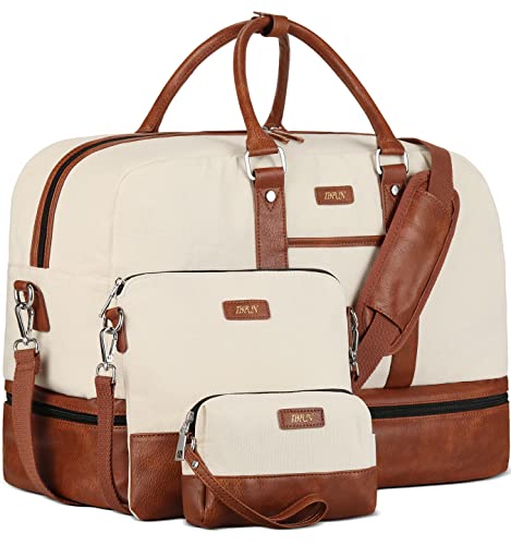 Weekender Bag Set with Shoe Compartment - 3Pcs