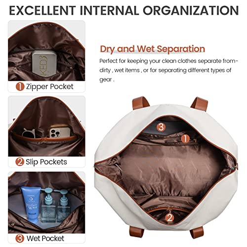 Large Weekender Bag with Packing Cubes - Black