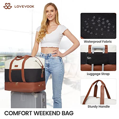 Large Weekender Bag with Packing Cubes - Black