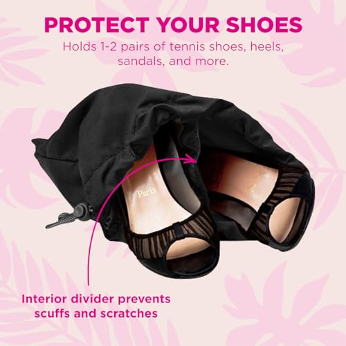 Miamica Shoe Storage Bag for Women, Black