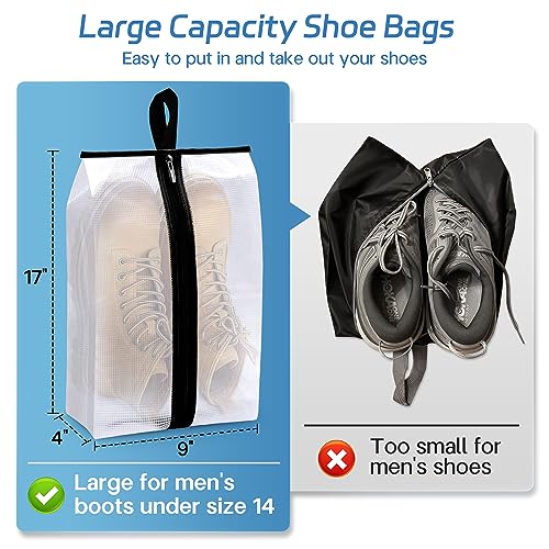 MISSLO XXL Waterproof Shoe Storage Bags for Travel