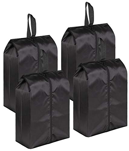 MISSLO Travel Shoe Bags - Pack of 4, Black