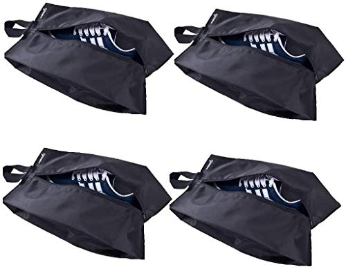 MISSLO Travel Shoe Bags - Pack of 4, Black