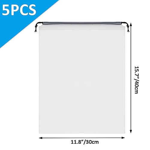 Clear Shoe Bags for Travel - 5 Pack