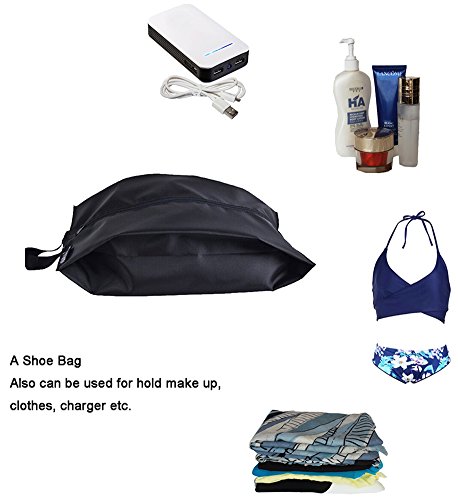 MISSLO Travel Shoe Bags - Pack of 4, Black