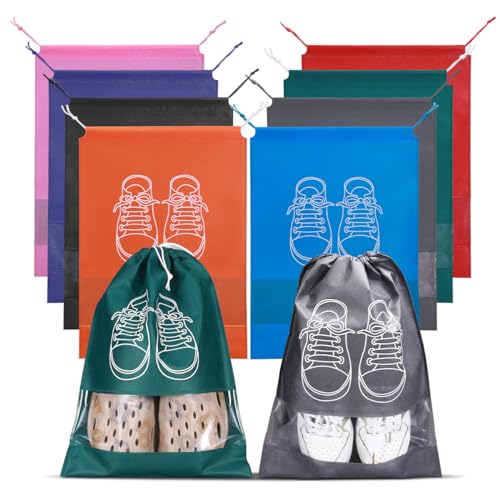 Portable Shoe Bags for Travel - Set of 8